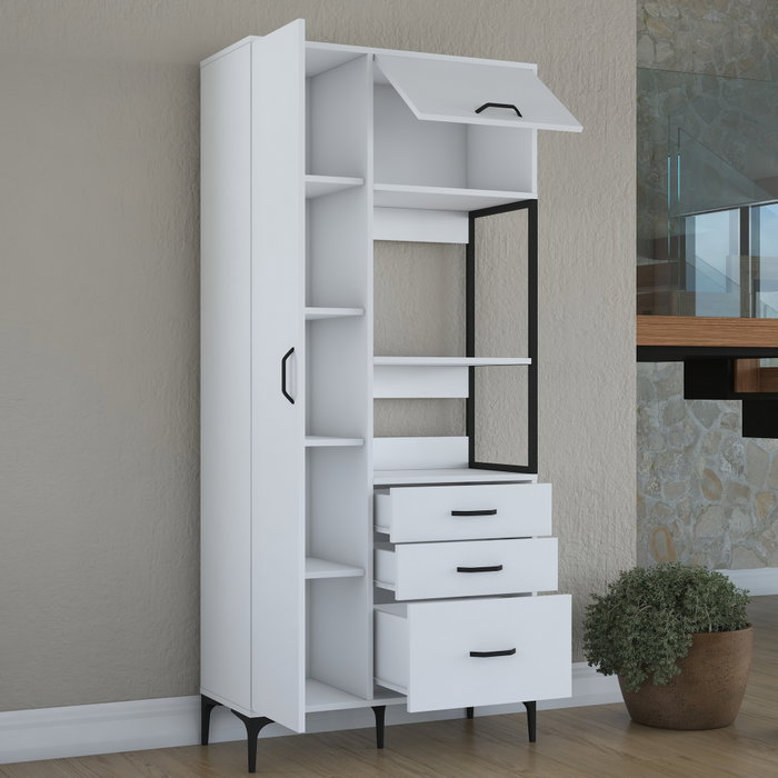 Hanah Home Armario Multiusos Blanco Hanah Home Armario Multiusos Blanco